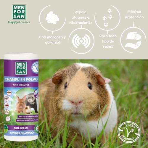 Menforsan Deodorant Für Nager, Kaninchen & Frettchen – 125 Ml, Alkoholfrei Mit Talkumpuder-Duft