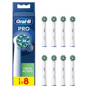Lot de 8 Brossettes Oral-B Pro Cross Action Brossettes pour Brosse à dents électriques