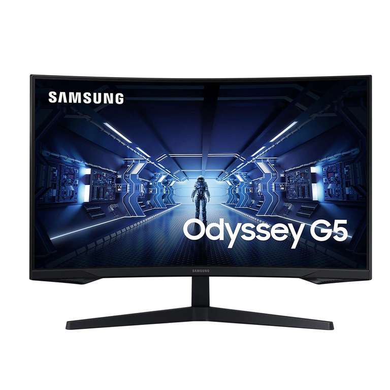 Ecran PC 32" Samsung Odyssey G5 - WQHD (2560 x 1440), 144 Hz, Dalle VA, Incurvé, 1 ms, FreeSync Premium (Via 30€ fidélité + ODR 30€)