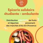 [Étudiants] Distribution gratuite de fruits et légumes frais du marché d’Aix-en-Provence (13)