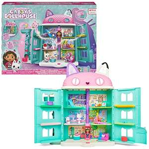 Gabby's Dollhouse - Gabby et La Maison Magique - Maison De Poupée Interactive Avec 2 Figurines + 15 Accessoires
