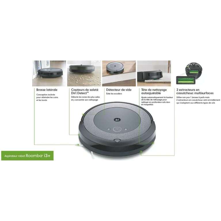 Aspirateur robot iRobot Roomba i5+ i5658 + Robot nettoyeur iRobot Braava Jet M6138 (compatibles Google Assistant & Alexa)