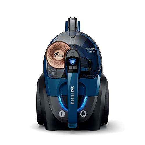 Aspirateur sans sac Philips FC9745/09 PowerCyclone - Allergy Lock, Super brosse Turbo, 900W, bleu