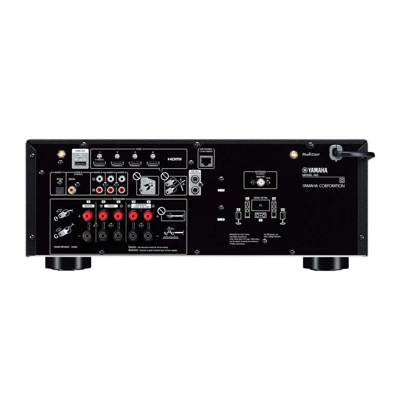 Pack Home cinema 5.1 Yamaha YHT4960 BL Amplificateur + 4 enceintes + 1 caisson de basse (câbles compris)