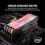 Kit de mémoire RAM DDR4 Corsair Vengeance RGB PRO - 16 Go (2 x 8 Go), DDR4, 3200 MHz, CL16, Noir