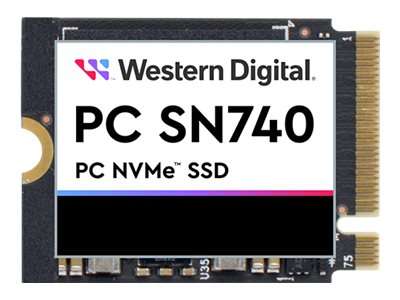 SSD interne M.2 NVMe 2230 Western Digital SN740 - 2 To (Compatible Steam Deck, ROG Ally & Microsoft Surface - 256Go à 29,30€)