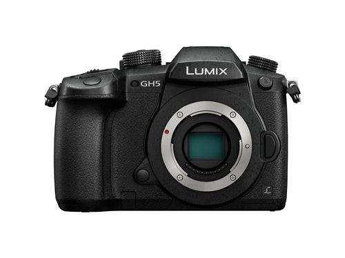 Appareil photo hybride Panasonic Lumix GH5 noir + optique 25mm + Micro DEITY V-MIC D4 MINI+ SD 32Go