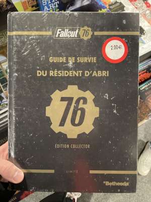 Guide de Survie du Résident d'Abri Fallout 76 - Edition Limitée - Forum des halles, Paris (75)