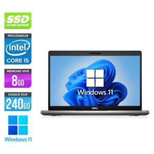 [Reconditionné / Grade B] PC Portable 14" Dell Latitude 5400 - i5-8365U, 8Go RAM DDR4 , 240 Go SSD, HD, Windows 11 + Garantie 2 ans
