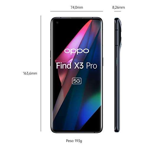 Smartphone 6.7" Oppo Find X3 Pro 5G - 12 Go de RAM, 256 Go (Occasion - Très bon état)