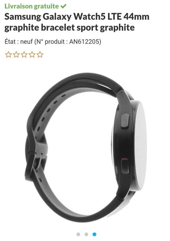 Montre connectée Samsung Galaxy Watch 5 4G - 44mm, Graphite