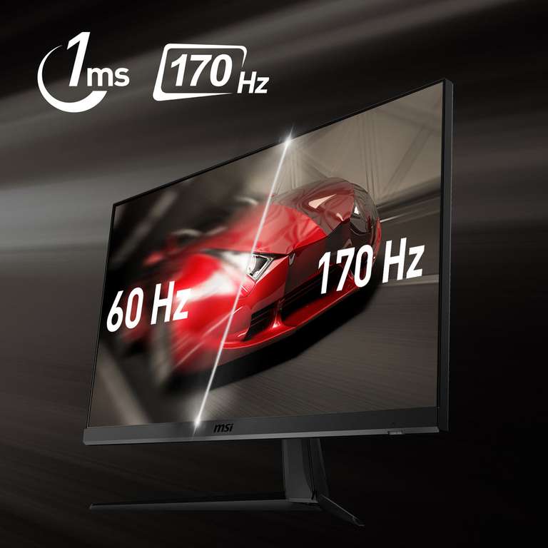 Écran PC Gaming 27" MSI G272QPF WQHD - Dalle Rapid IPS, 2560x1440, 170Hz / 1ms