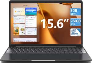 PC Portable SGIN 15.6" - 8 Go RAM, 256 Go SSD, Celeron Quad-Core (vendeur tiers, via coupon)