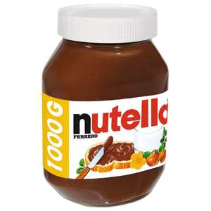 Pot de pâte à tartiner Nutella - 1kg (Via 1,90€ sur la Carte de Fidélité)