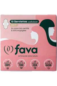 Distribution gratuite de serviettes hygiéniques Fava (Magasins participants)