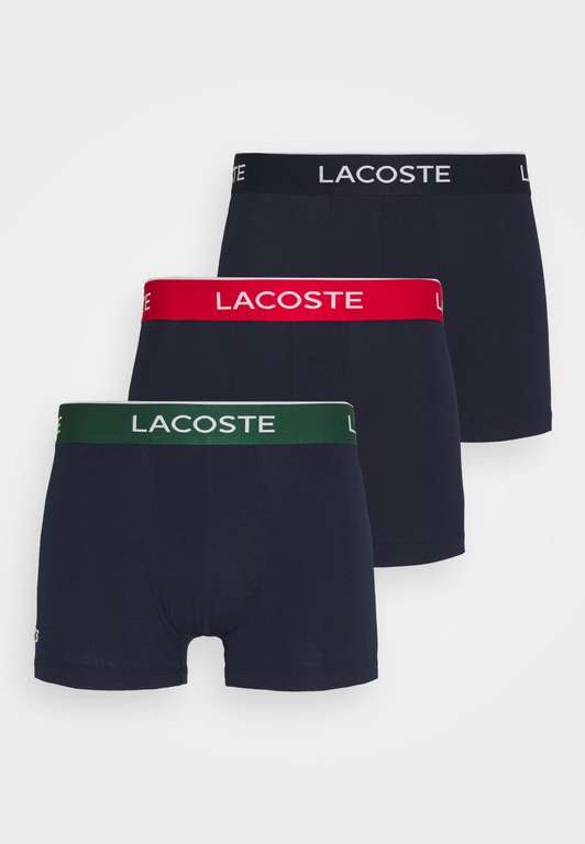 Lot de 3 boxers Homme Lacoste (plusieurs tailles & coloris - vendeur tiers Lacoste)