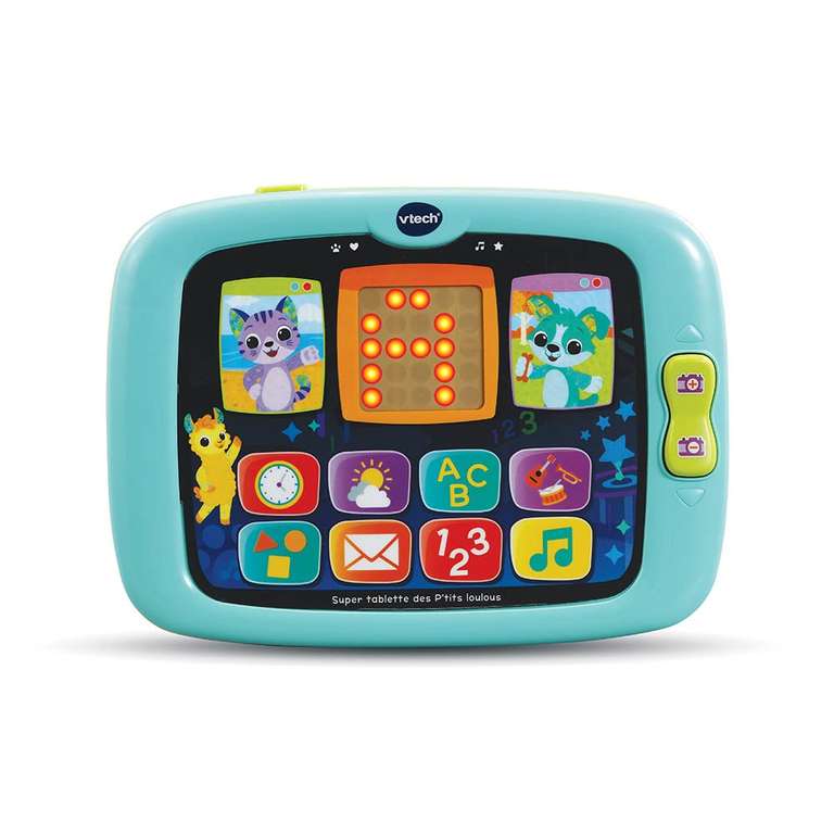 VTech - Super Tablette Des P'tits Loulous, première Tablette Enfant, jouet  bébé - 1/3 ans - Version FR –