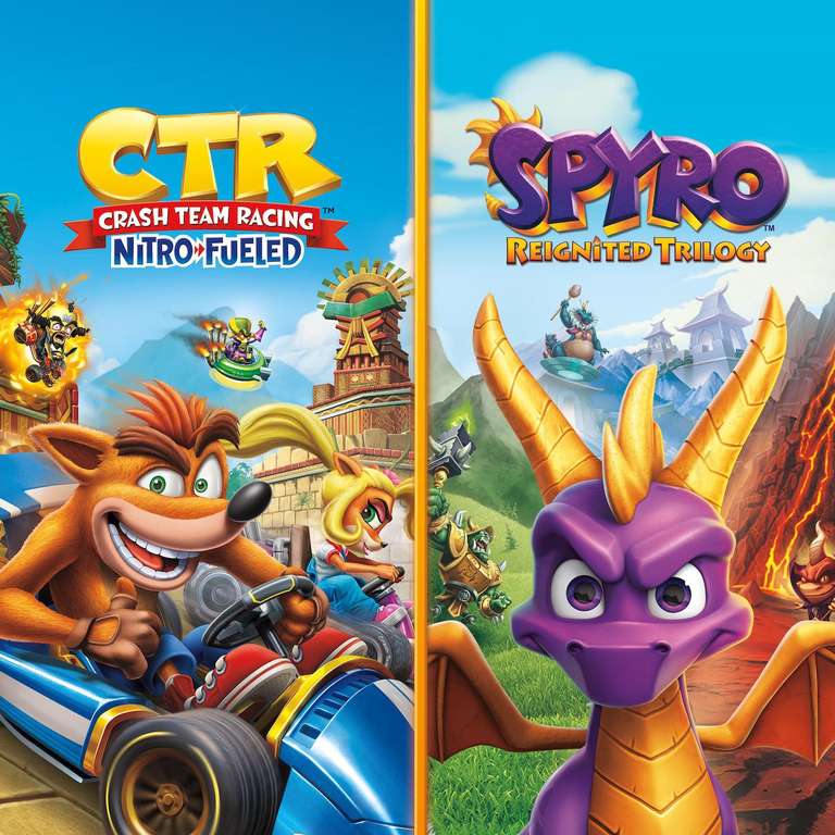 Bundle Spyro Trilogy ou Crash Bandicoot Trilogy + Crash Team Racing sur PS4 (Dématérialisé - Store Turc)