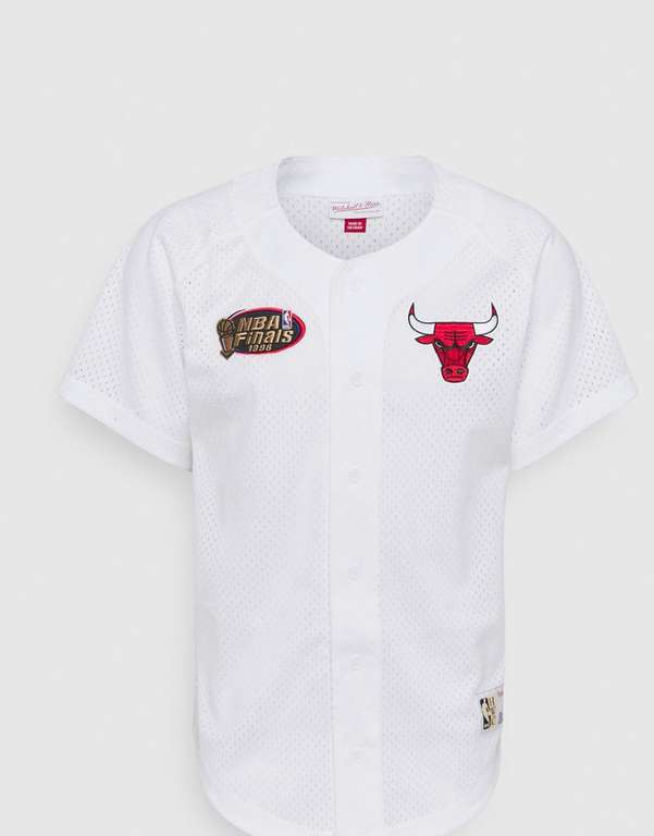 Maillot Mitchell & Ness NBA Chicago Bulls BaseBall - Tailles S à XL