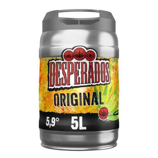 2 Fûts de Bière Desperados - 2 x 5L (Via ODR si Drive ou Livraison à domicile uniquement sinon 27.46€ sans ODR)