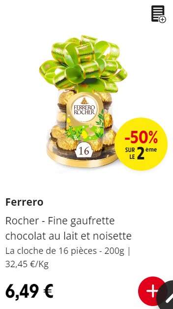 Sélection de chocolats Ferrero en promotion - Ex: 2 paquets de Schokobons, 2 x 500G