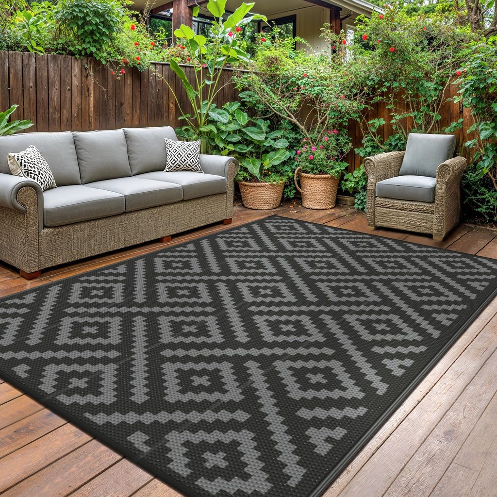 Tapis Exterieur Genimo - 120x180cm, Résistant Pluie & UV, pour Terrasse, Jardin, Balcon, Camping (vendeur tiers)