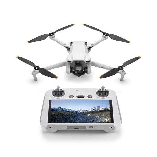 Drone Dji Mini 3 avec télécommande écran intégré Gris (+ 40€ en cagnotte)
