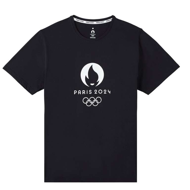 T-Shirt des Jeux Olympiques de Paris 2024, Noir ou Blanc, Taille du S au 3XL