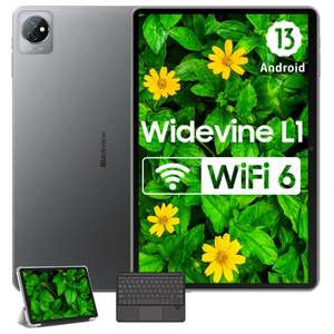 Tablette 10,1" Blackview - 6 / 64 Go TF 2TB, Wifi6, Tablettes HD+ IPS (Vendeur Tiers)