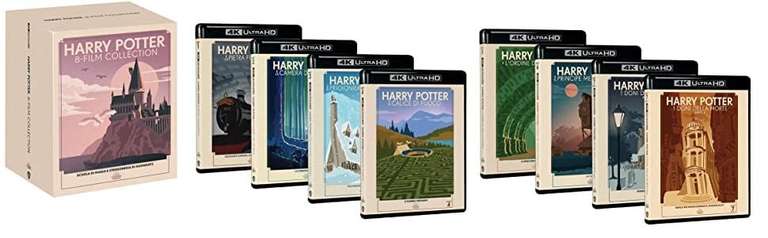Coffret Collector Exclusif l'intégrale Harry Potter 1-8 "Travel Art Édition" / 4K Ultra HD + Blu-ray