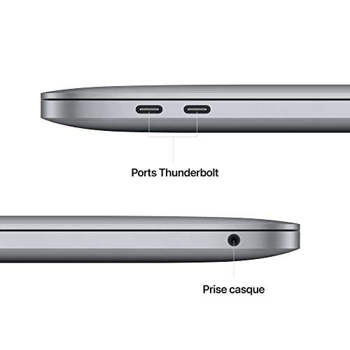 PC Portable 13.3" Apple MacBook Pro - M2, 8 Go de Ram, 256 Go SSD