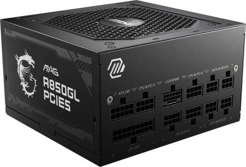 Alimentation PC Modulaire MSI Mag A850GL - 850W, 80 Plus Gold