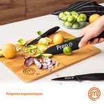Set couteau de cuisine en acier inoxydable MasterChef - revêtement antiadhésif