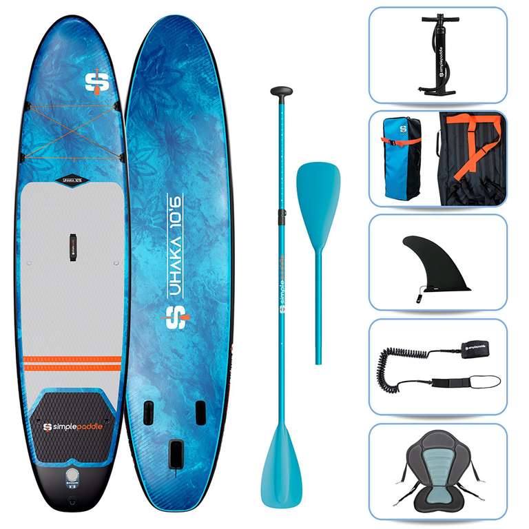 Pack Stand Up Paddle Gonflable UHAKA 10.6 (Planche + Pompe + Pagaie)