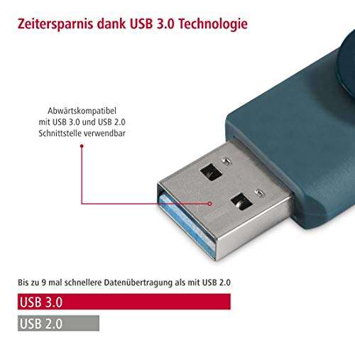 Clé USB 3.0 Hama Rotate - 256 Go