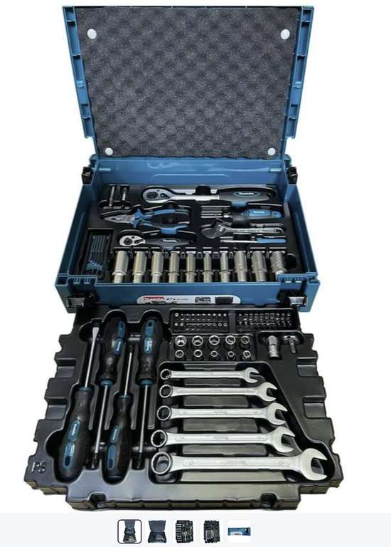 Coffret de 87 outils à main Makpac Makita E-11542