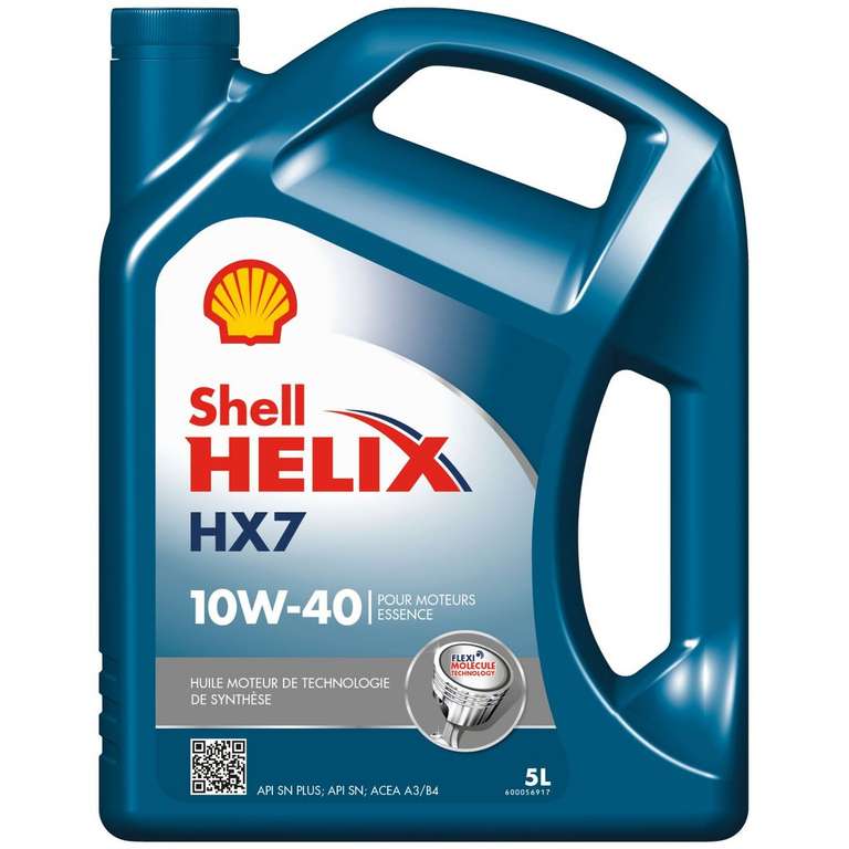 20% cagnottés sur les huiles moteurs Shell - Ex : Huile moteur HX7 ESS 10W-40 5L (Via 4€ sur Carte Fidélité)