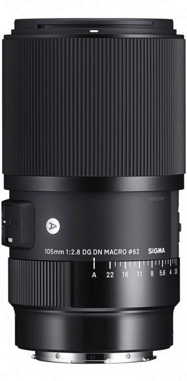 Objectif photo à focal fixe Sigma 105mm f2,8 DG DN Macro (A) - Monture Sony E (foto-erhardt.fr)