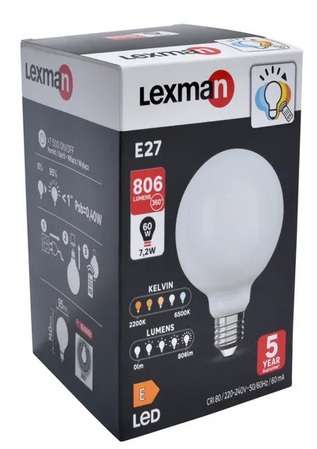 Lot 2 Ampoules E27 Blanc & Couleurs + Télécommande Lexman- Enki