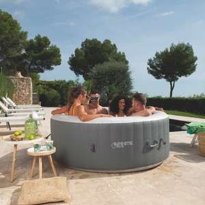 Spa gonflable Xtra Infinite - 6 places, anthracite/blanc perle de forme ronde (jardinet.fr)