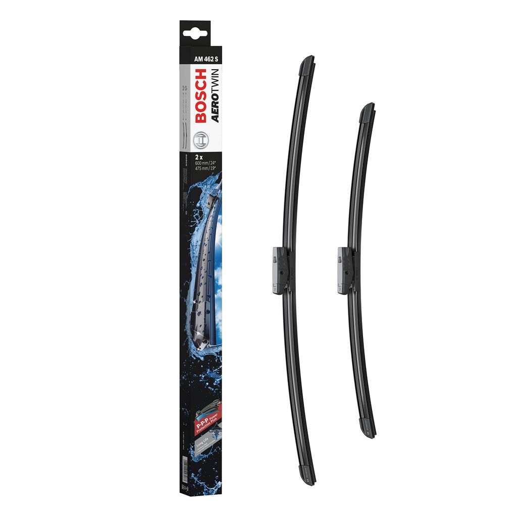 Balais d'Essuie-Glace Bosch Aerotwin AM462S, Longueur: 600mm/475mm - 1 Paire de Balais avant