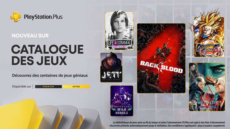 [PS+ Premium & Extra] Back 4 Blood, Devil May Cry 5 Special Edition, Life is Strange...rejoignent le catalogue sur PS4 & PS5 (Dématérialisé)