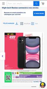 Smartphone 6,1" Apple iPhone 11 - 64 Go, Coloris Noir