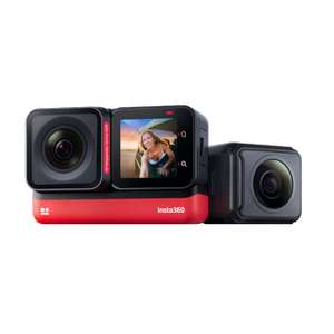 Caméra d'action étanche Insta360 One RS Twin Edition - 4K 60fps, objectifs interchangeables, stabilisation