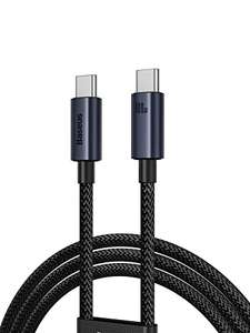 Baseus Câble USB C vers USB C Charge Rapide, 100W 1M Cable Type C 5A avec PD 3.0, PPS, QC 5.0/4.0+, Nylon ( via coupon )