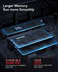 Mini PC NiPoGi AM06 Pro - Ryzen 5 5500U, RAM 16 Go, SSD 512 Go, Vega 7, W11 Pro (4x USB, 1x Type-C, 1x HDMI, 1x DP, 2x RJ45) - Vendeur tiers
