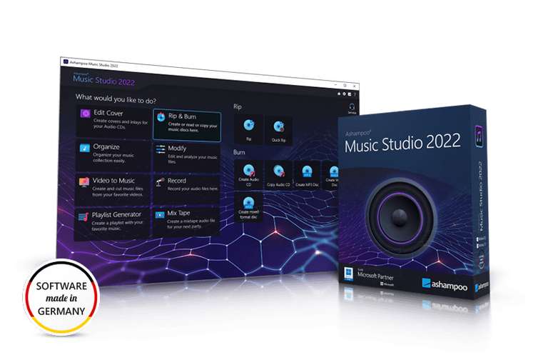 Logiciel Ashampoo Music Studio 2022 gratuit sur PC (Dématérialisé)