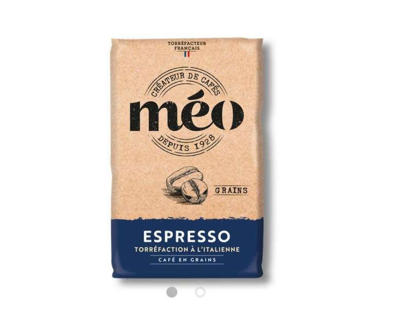 Café Méo en Grains Espresso - Torréfaction à l'Italienne - en Pack