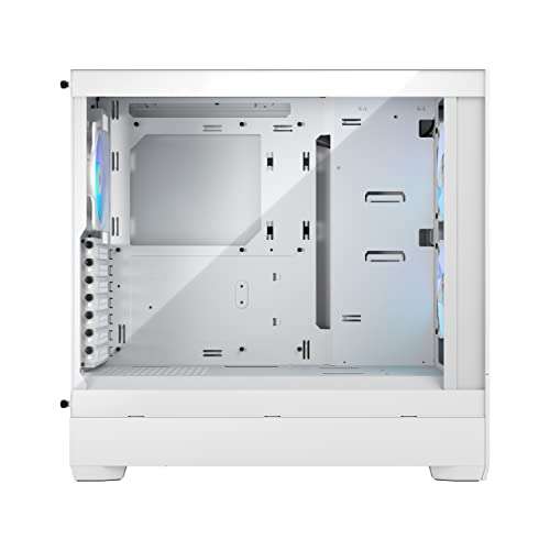 Boîtier PC Fractal Design Pop Air RGB Tempered Glass - Blanc, ATX (‎FD-C-POR1A-01)