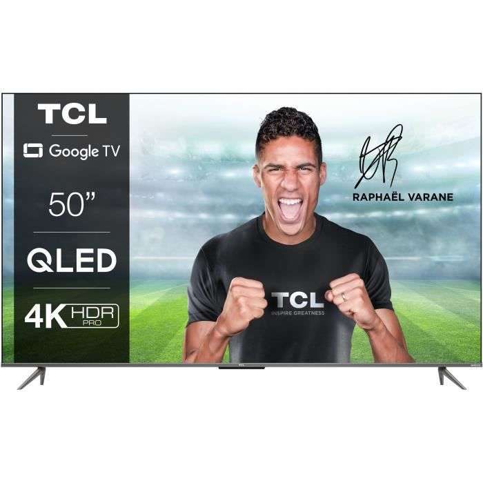 TV 50" TCL 50QLED760 (2022) - QLED, 4K, HDR Pro, Dalle 50 Hz, Indice 3100, Google TV (via ODR 70€)